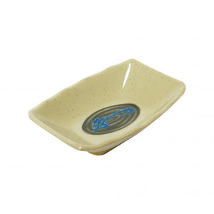 Plato para salsa de melamina Wei 2 oz 3 1/2" x 2 3/8"