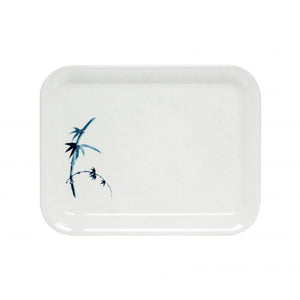 Charola de melamina Blue Bamboo 13 1/8" x 10 1/4" chico