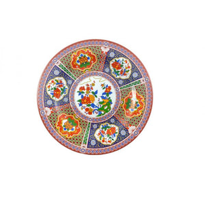 Plato de melamina Peacock 15 1/2"