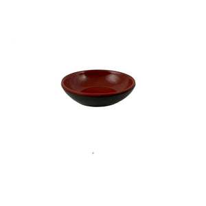 Salsera de melamina Thunder Group 1 oz bicolor negro/rojo