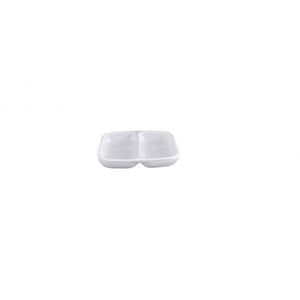 Plato doble para salsa de melamina Imperial 2 oz 3 3/8" x 2 3/4"
