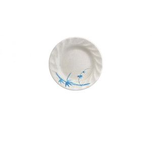 Plato con borde curvo de melamina Blue Bamboo 6"