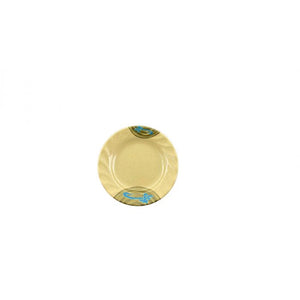 Plato con borde curvo de melamina Wei 6"
