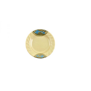 Plato con borde curvo de melamina Wei 7"
