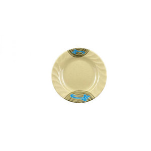 Plato con borde curvo de melamina Wei 8"