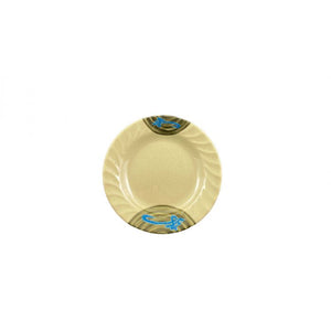 Plato con borde curvo de melamina Wei 9 1/4"