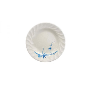 Plato con borde curvo de melamina Blue Bamboo 10 1/2"