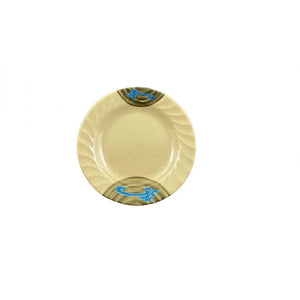 Plato con borde curvo de melamina Wei 10 1/2"