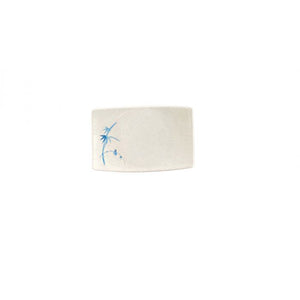Plato para BBQ de melamina Blue Bamboo 6 3/4" x 4 1/2" mediano