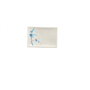 Plato para BBQ de melamina Blue Bamboo 8 1/4" x 5 5/8" grande