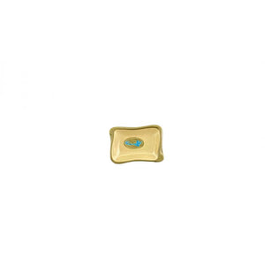 Plato ondulado para salsa de melamina Wei 2 oz 4" x 2 3/4"