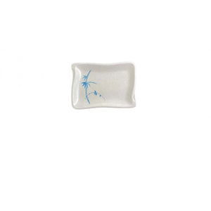 Plato para BBQ de melamina Blue Bamboo 5 3/4" x 4"