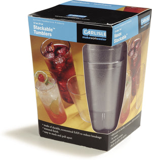 Vaso Stackable de SAN 24 oz paquete con 12 transparente