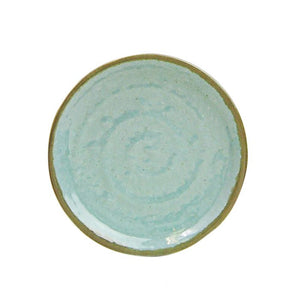 Plato redondo Seaside de melamina 4" diámetro x 1/2" alto