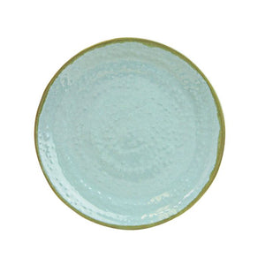 Plato redondo Seaside de melamina 7-1/2" diámetro x 1-1/8" alto