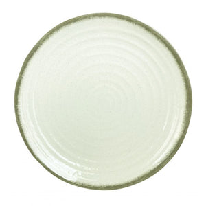 Plato redondo Victoria de melamina 11-3/4" diámetro x 1-1/2" alto