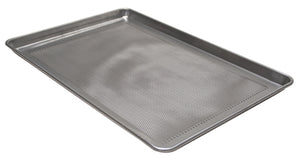 Charola de aluminio para panadería entera perforada