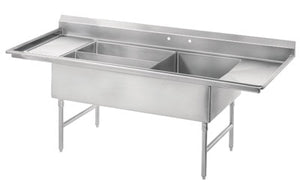 Tarja Meat & Platter de 3 compartimentos con dos escurridores acero inoxidable 304 calibre 16