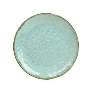 Plato forma loto Seaside de melamina 6" diámetro x 1" alto