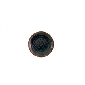 Plato forma loto de melamina Tenmoku 6"