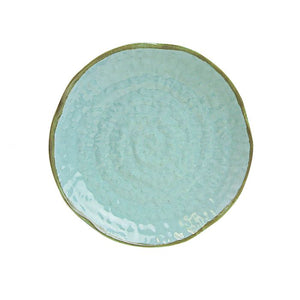 Plato forma loto Seaside de melamina 7-1/4" diámetro x 1-1/4" alto