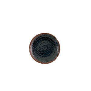 Plato forma loto de melamina Tenmoku 7 1/4"