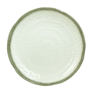 Plato forma loto Victoria de melamina 7-1/4" diámetro x 1-1/4" alto