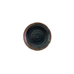 Plato forma loto de melamina Tenmoku 8 1/4"