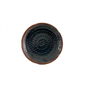 Plato forma loto de melamina Tenmoku 9 3/8"