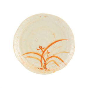Plato forma loto de melamina Gold Orchid 10 1/2"
