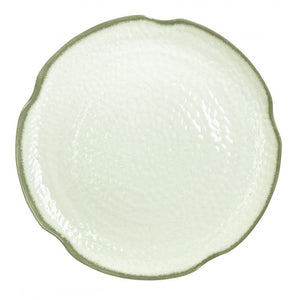 Plato forma loto Victoria de melamina 14" diámetro x 1-3/4" alto