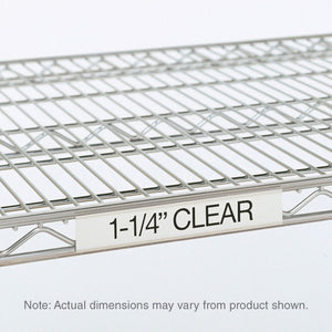 Metro Super Erecta Clear Label Holders 0.5 x 1.25 pulg