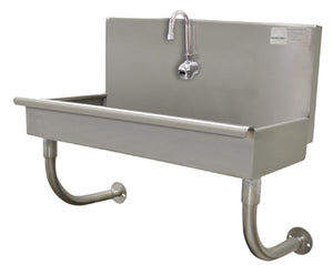 Tarja de servicio 40 pulg a muro con llave electrónica acero inoxidable 304 calibre 16