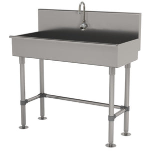 Tarja de servicio 40 pulg con patas con llave electrónica acero inoxidable 304 calibre 16