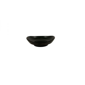 Platillo redondo de melamina negro 4 oz 4 1/2" x 1"
