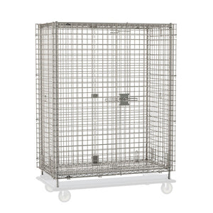 Metro Super Erecta Heavy-Duty base rodante y Plate rueda Security Shelving Unit, acero inoxidable 28.0625 x 62 pulg