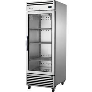 Refrigerador vertical de 28-3/4", 1 puerta, puertas de cristal, batientes