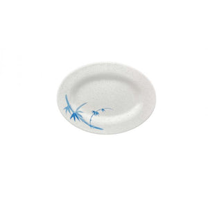 Platón de melamina Blue Bamboo 8" x 6"