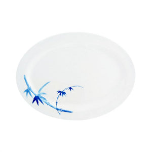 Platón de melamina Blue Bamboo 9" x 6 5/8"