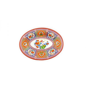 Platón de melamina Peacock 9 7/8" x 7 1/4"