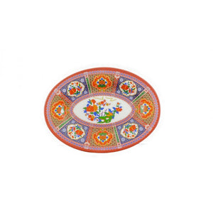 Platón de melamina Peacock 12" x 8 5/8"