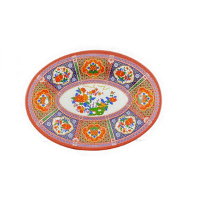 Platón de melamina Peacock 16" x 11 5/8"