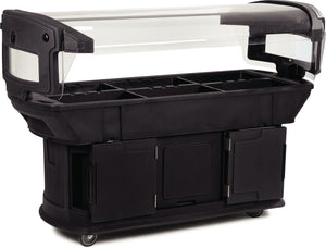 Barra buffet Maximizer 6 pies x 2 pies x 4.5 pies negra