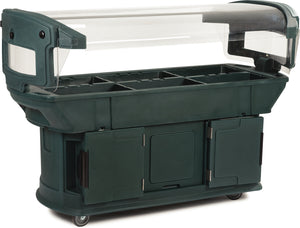 Barra buffet Maximizer 6 pies x 2 pies x 4.5 pies verde bosque