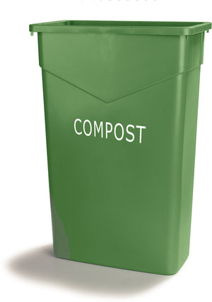 Bote rectangular TrimLine para composta 23 galones verde