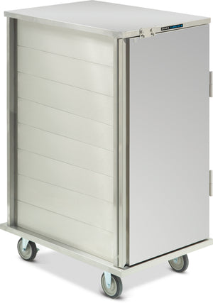 Carro económico TQ 1 puerta 1 charola por guía 1 charolas 19.25" x 24.5" x 65.13" acero inoxidable
