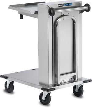 Dispensador cantiléver de charolas una columna 22.75" x 29.75" x 37.75" acero inoxidable