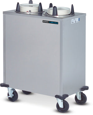 Dispensador cerrado calentado para platos Dinex 4 silos platos de 10 1/8" acero inoxidable