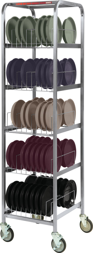 Carro de secado y almacenamiento Dinex para 80 domos o 160 bases 40" x 20.25" x 59" acero inoxidable