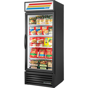 Exhibidor refrigerador/congelador flex temp de 30", 1 puerta, puertas de cristal, batientes, 4 repisas